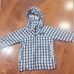 Boys Patagonia Blue Rain Coat